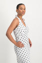 Noa Halter Neck Polka Dot Dress