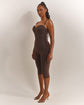 The Sculpt Capri Jumpsuit in Brown