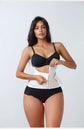 Waist Trainer Femme – Corset Gainant avec Fermeture Éclair & Double Ceinture