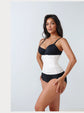 Waist Trainer Femme – Corset Gainant avec Fermeture Éclair & Double Ceinture