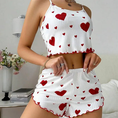 Ensemble Pyjama 2 Pièces Femme – Caraco & Short