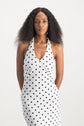Noa Halter Neck Polka Dot Dress
